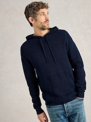 White Stuff Blue Attadale Hooded Jumper - Image 4 of 6