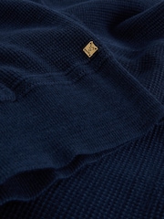 White Stuff Blue Attadale Hooded Jumper - Image 6 of 6