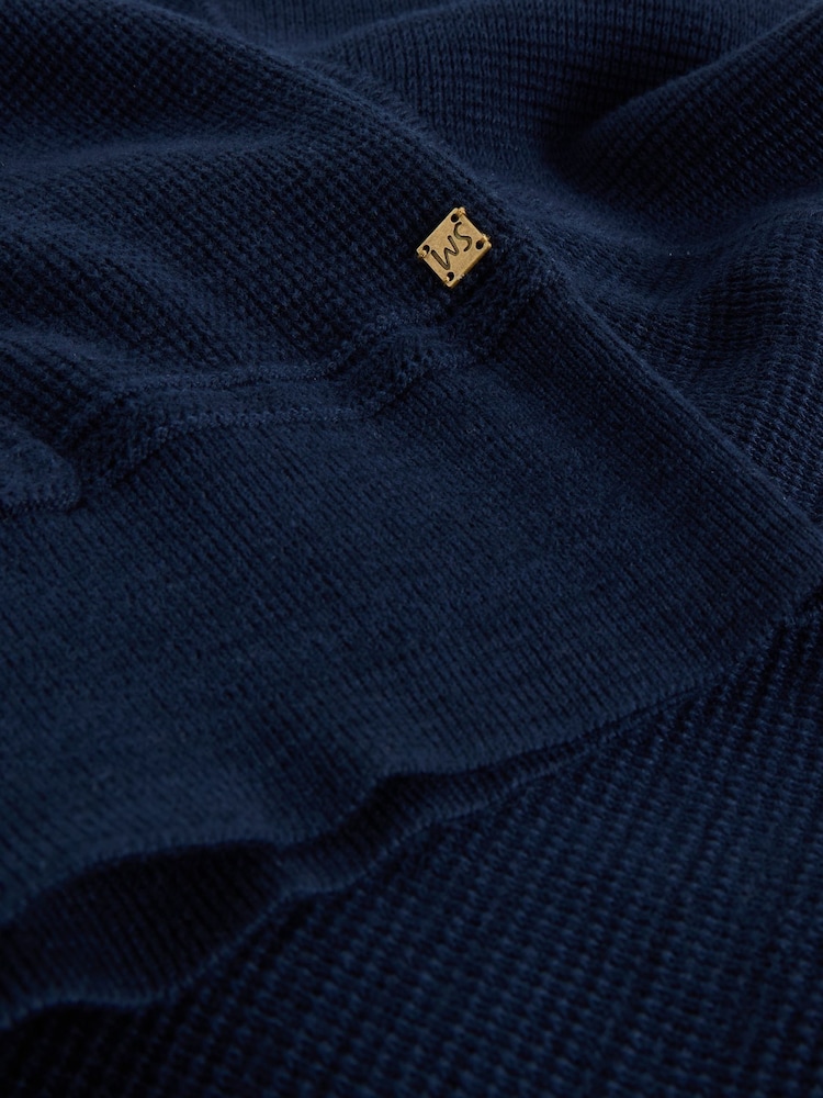 White Stuff Blue Attadale Hooded Jumper - Image 6 of 6