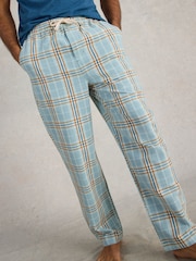 White Stuff Blue Moorland Flannel Pyjamas Trousers - Image 1 of 6