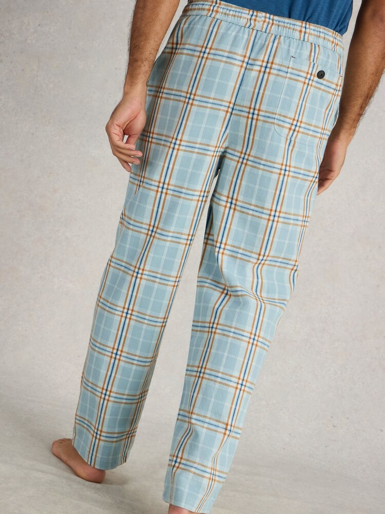 White Stuff Blue Moorland Flannel Pyjamas Trousers - Image 2 of 6