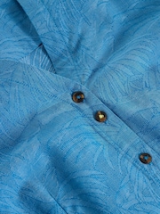 White Stuff Blue Iris Cotton Jacquard Dress - Image 6 of 6