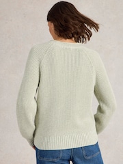 White Stuff Green Bailey 100% Cotton Jumper - Image 2 of 6