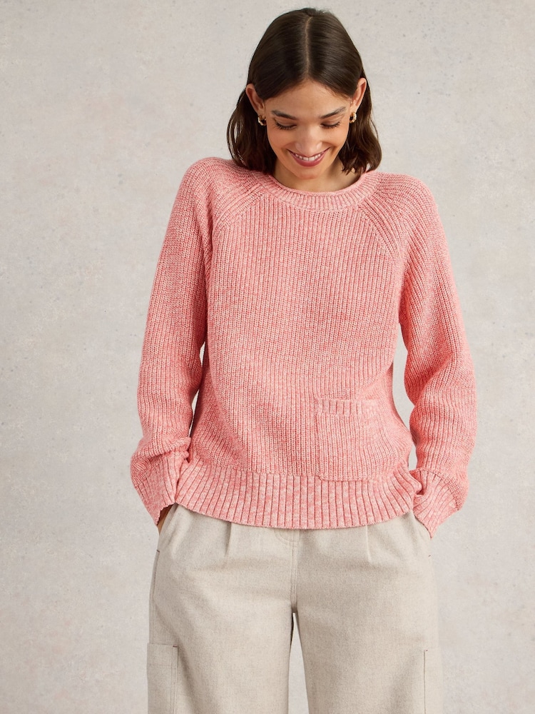 White Stuff Red Bailey 100% Cotton Jumper - Image 1 of 6