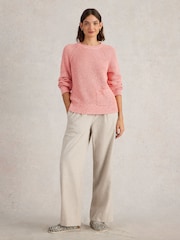 White Stuff Red Bailey 100% Cotton Jumper - Image 4 of 6