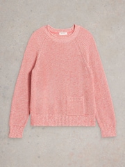 White Stuff Red Bailey 100% Cotton Jumper - Image 5 of 6