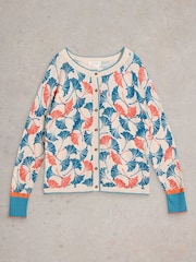 White Stuff Natural Lulu Printed 100% Organic Cotton Cardigan - Image 6 of 7