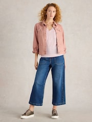 White Stuff Red Iris 100% Linen T-Shirt - Image 3 of 6
