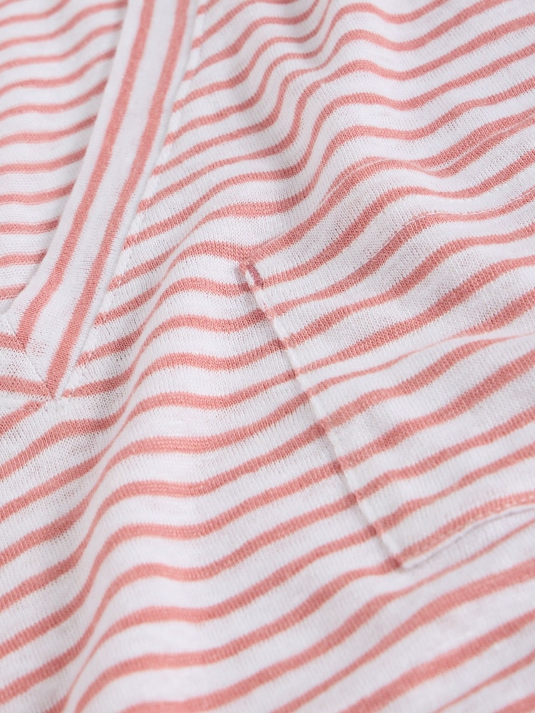 White Stuff Red Iris 100% Linen T-Shirt - Image 6 of 6