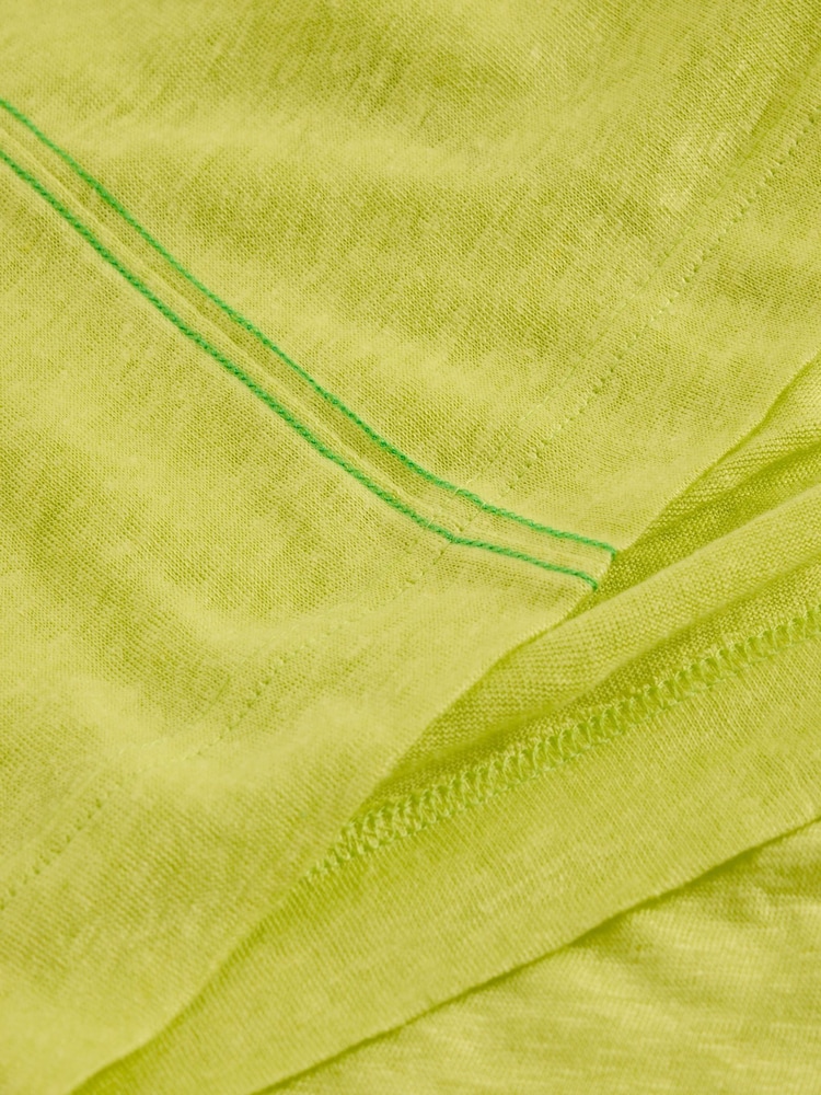 White Stuff Yellow Rowan Linen 100% Linen Tank Top - Image 6 of 6