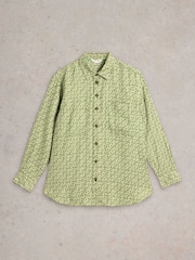 White Stuff Green Lydia 100% Linen Shirt - Image 5 of 6