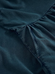 White Stuff Blue Thea Denim Jersey 100% Organic Cotton Dress - Image 6 of 6