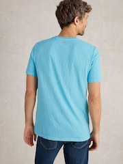Blau - White Stuff Abersoch Short Sleeve 100% Cotton T-Shirt - Bild 2 von 6