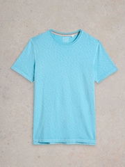 Blau - White Stuff Abersoch Short Sleeve 100% Cotton T-Shirt - Bild 5 von 6