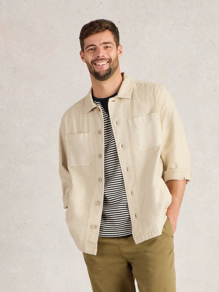 White Stuff Cream Finch Workwear Jacket - Image 1 of 6