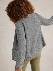 White Stuff Blue Bailey 100% Cotton Cardigan - Image 2 of 6