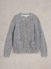 White Stuff Blue Bailey 100% Cotton Cardigan - Image 5 of 6