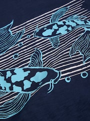Camiseta White Stuff Koi Fish Graphic 100% algodão - Imagem 6 de 6