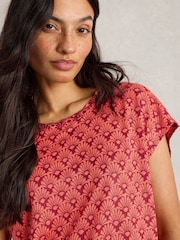 White Stuff Red Rowan Linen 100% Linen Tank Top - Image 2 of 6