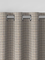 Grey Simplicity Check Made to Measure Curtains - Image 7 of 9