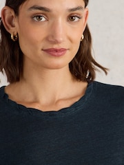 White Stuff Blue Rowan Linen 100% Linen Tank Top - Image 4 of 6