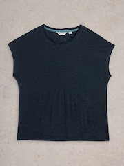 White Stuff Blue Rowan Linen 100% Linen Tank Top - Image 5 of 6