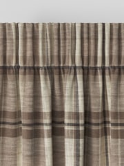 Natural Linen Look Check Made to Measure Curtains - Image 6 of 8