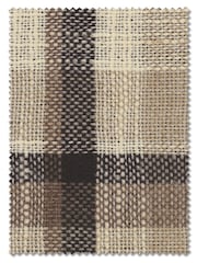 Natural Linen Look Check Made to Measure Curtains - Image 8 of 8
