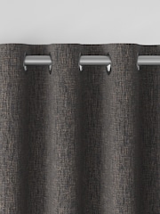 Charcoal Grey Textured Weave Made to Measure Curtains - Image 4 of 7