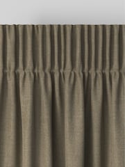 Khaki Green Matte Chenille Made to Measure Curtains - Image 6 of 10