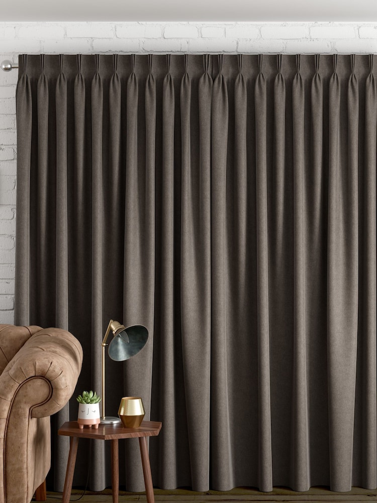 Charcoal Grey Linen Look Made to Measure Curtains - Image 2 of 10