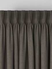 Charcoal Grey Linen Look Made to Measure Curtains - Image 7 of 10