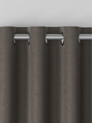 Charcoal Grey Linen Look Made to Measure Curtains - Image 8 of 10