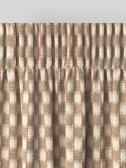 Natural/Orange Stripe Jacquard Made to Measure Curtains - Image 4 of 8