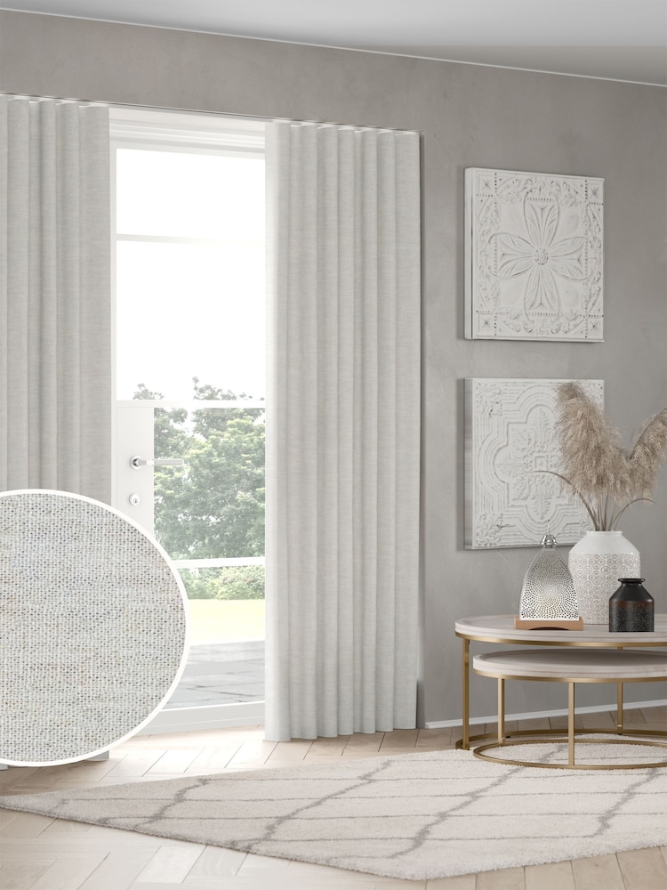 Natural Touch of Linen Made to Measure Curtains - Image 1 of 8