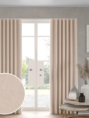 Natural Pink Cotton Made to Measure Curtains - Image 1 of 10