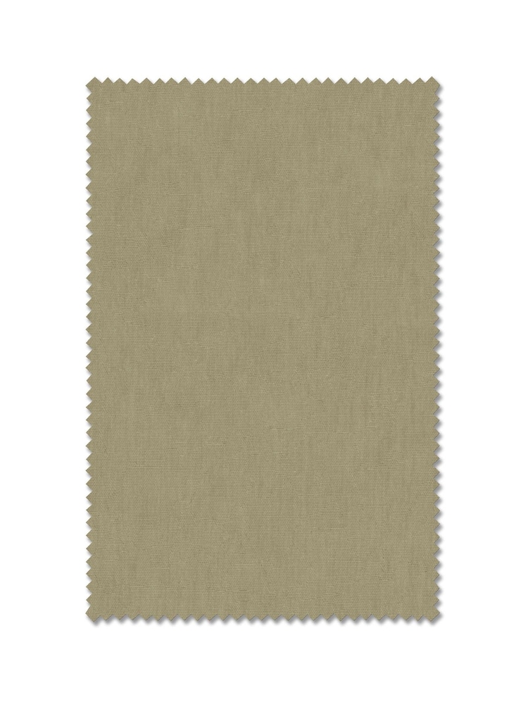 Green Khaki Cotton Made to Measure Curtains - Image 10 of 10 Green Khaki Cotton Made to Measure Curtains - Image 10 of 10