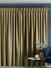 Green Khaki Cotton Made to Measure Curtains - Image 2 of 10