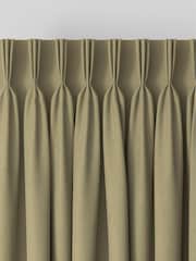 Green Khaki Cotton Made to Measure Curtains - Image 7 of 10