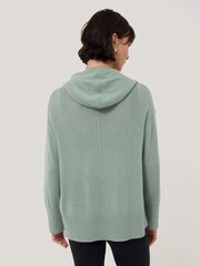 Jigsaw Green Wool Cashmere Blend Hoodie - Image 2 of 7