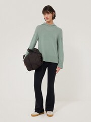 Jigsaw Green Wool Cashmere Blend Hoodie - Image 4 of 7