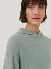 Jigsaw Green Wool Cashmere Blend Hoodie - Image 5 of 7