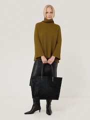 Jigsaw Green Cotton Blend Faroe Fishermans Jumper - Image 3 of 7