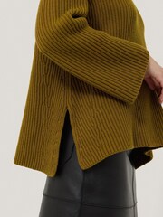 Jigsaw Green Cotton Blend Faroe Fishermans Jumper - Image 4 of 7
