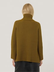 Jigsaw Green Cotton Blend Faroe Fishermans Jumper - Image 5 of 7