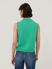 Jigsaw Green Wool Cashmere Blend Waistcoat - Image 2 of 7