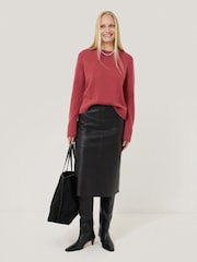Jigsaw Pink Wool Cashmere Blend Jumper - Image 3 of 7