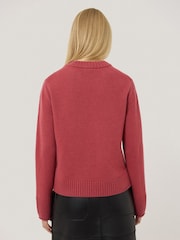 Jigsaw Pink Wool Cashmere Blend Jumper - Image 5 of 7