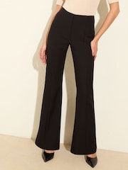 Friends Like These Black Premium Bootcut Seam Detail Tailored Trousers - Image 2 of 4