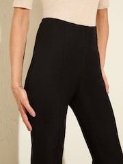 Friends Like These Black Premium Bootcut Seam Detail Tailored Trousers - Image 3 of 4